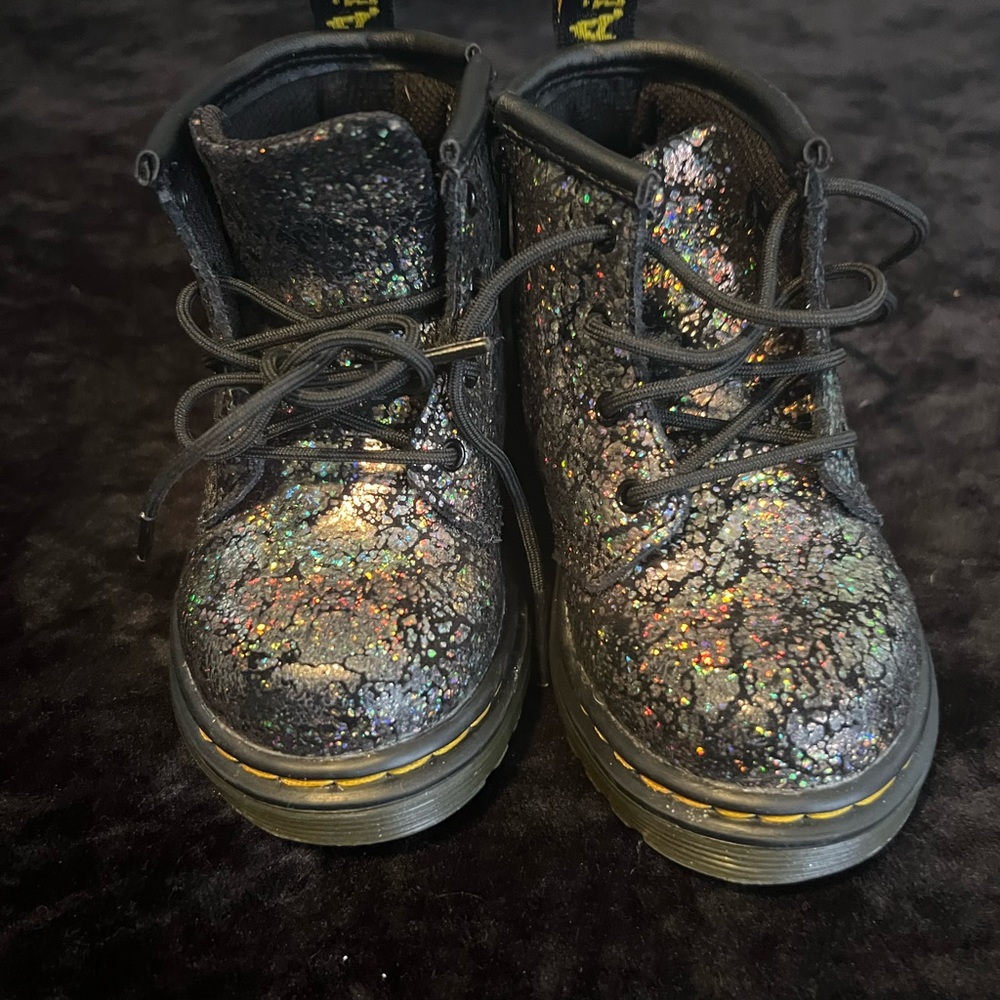 Cracked Glitter Dr. Martens